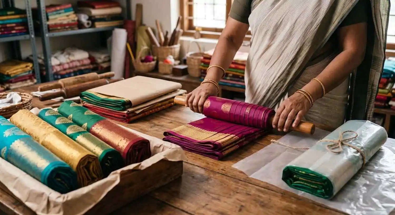 Saree Rolling